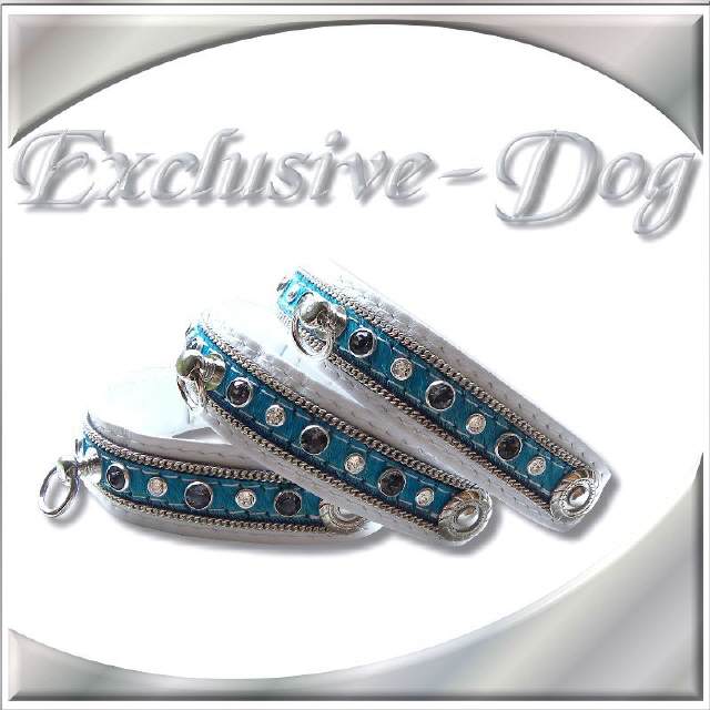 Chihuahua Prager Rattler FELL Strass Halsband