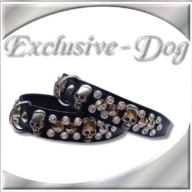 Lederhalsband " VILLAIN "